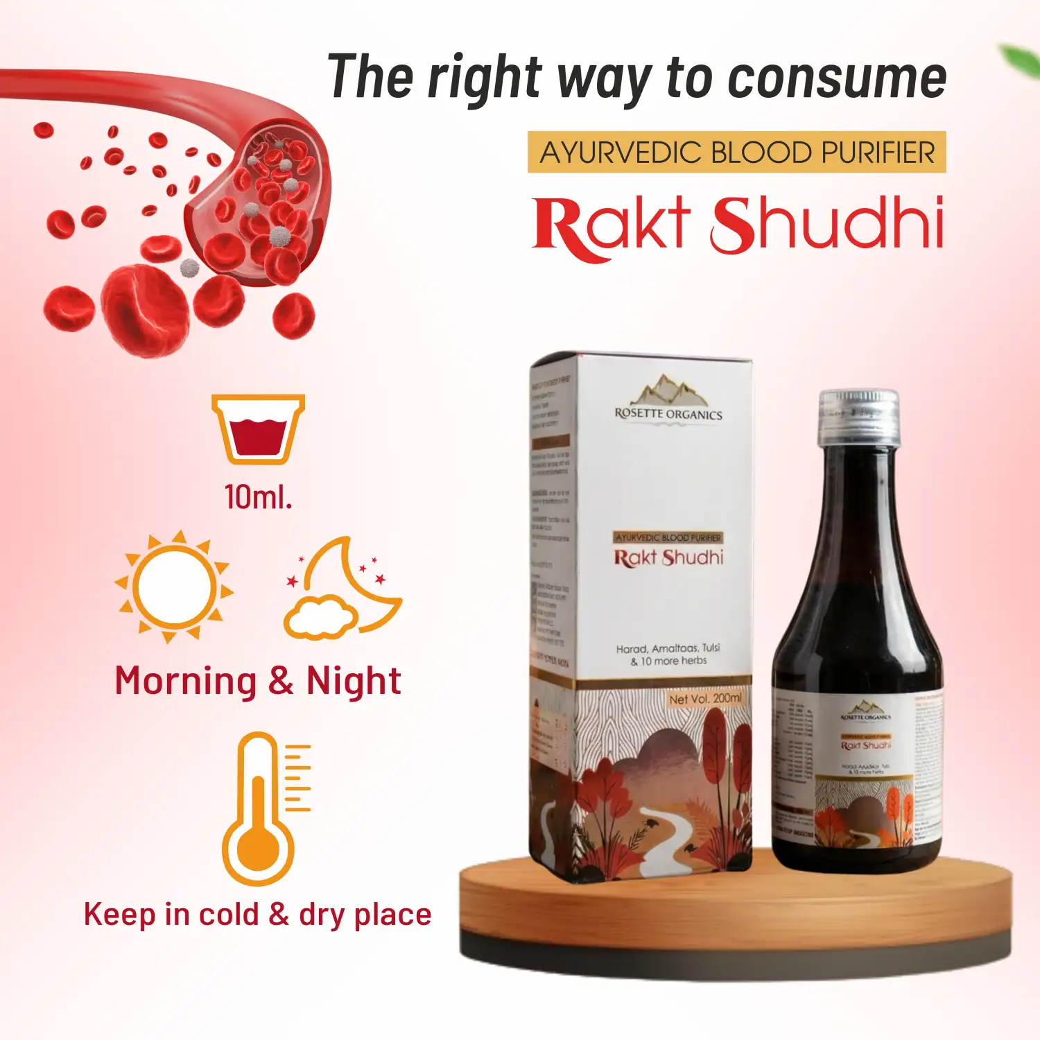 Rakt Shuddhi | Ayurvedic Blood Purifier Syrup for Glowing Skin & Acne Control - Image 3