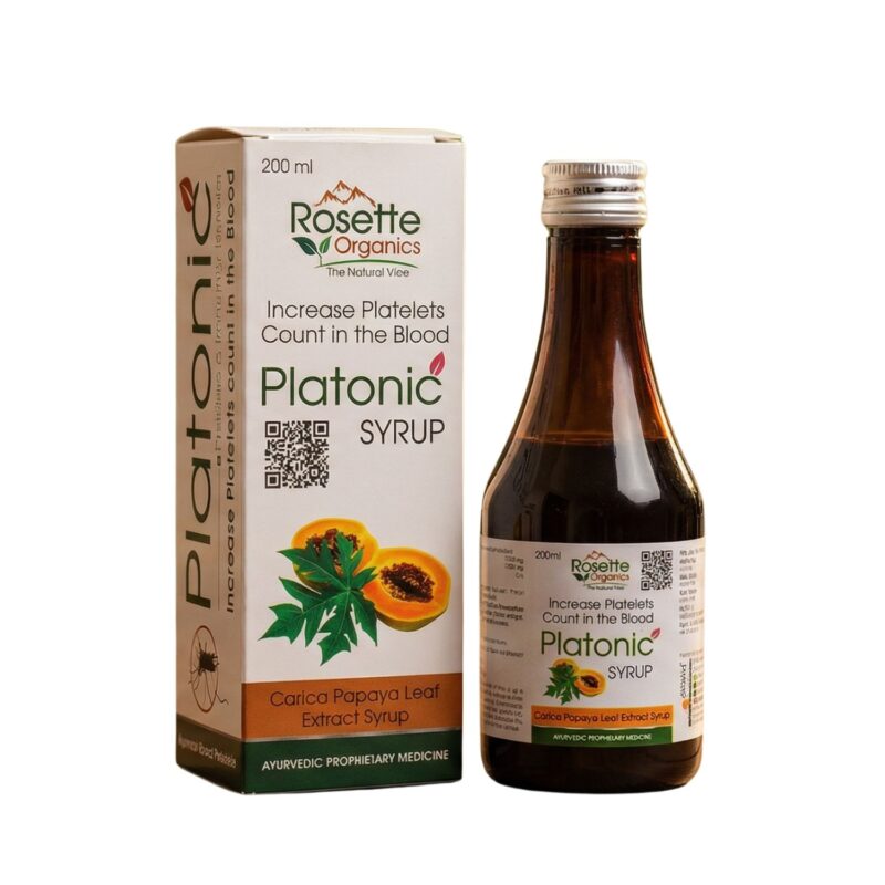 Platonic Syrup Natural Support for Platelet Count & Viral Recovery
