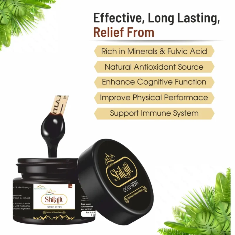 Key Benefits Shilajit Gold Resin
