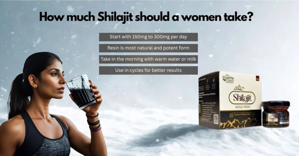 How Much Shilajit Should a Woman Take