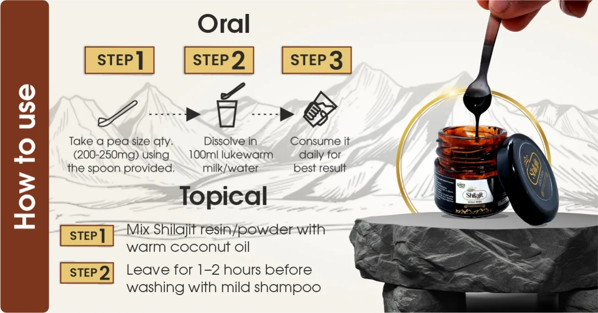 How to Use Shilajit for Hair