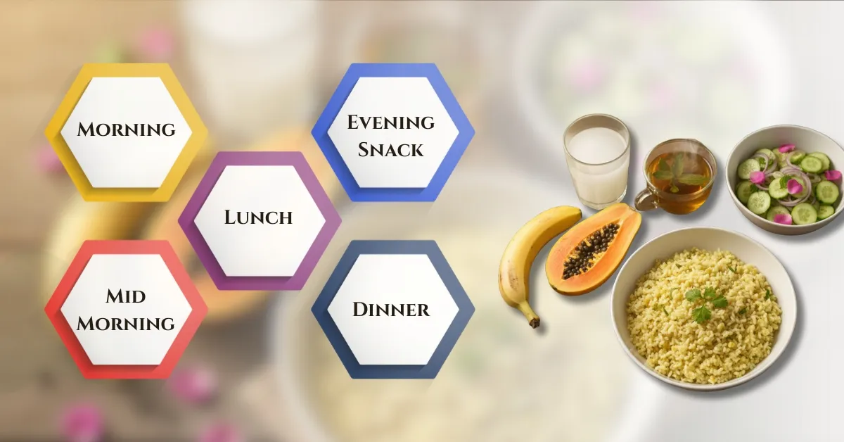 Pitta Dosha Diet Chart